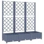 Jardinera con enrejado PP gris oscuro 120x40x121,5 cm de vidaXL, Maceteros y jardineras - Ref: Foro24-318252, Precio: 88,50 €...