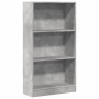 Estantería de madera de ingeniería gris hormigón 60x24x109 cm en Librerías y estanterías | Comprar online en Foru.es