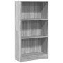 Estantería de madera de ingeniería gris Sonoma 60x24x109 cm en Librerías y estanterías | Comprar online en Foru.es