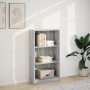Estantería de madera de ingeniería gris Sonoma 60x24x109 cm en Librerías y estanterías | Comprar online en Foru.es