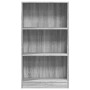 Estantería de madera de ingeniería gris Sonoma 60x24x109 cm en Librerías y estanterías | Comprar online en Foru.es