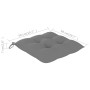 Silla mecedora de madera maciza de teca con cojín gris de vidaXL, Sillas de jardín - Ref: Foro24-3062773, Precio: 165,38 €, D...