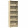 Estantería de madera de ingeniería roble Sonoma 60x24x176 cm en Librerías y estanterías | Comprar online en Foru.es