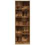 Estantería madera de ingeniería color envejecido 60x24x176 cm en Librerías y estanterías | Comprar online en Foru.es
