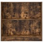 Estantería madera de ingeniería roble ahumado 80x24x76 cm en Librerías y estanterías | Comprar online en Foru.es