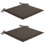 Set comedor de jardín plegable 3 piezas madera de teca cojines de vidaXL, Conjuntos de jardín - Ref: Foro24-3063206, Precio: ...