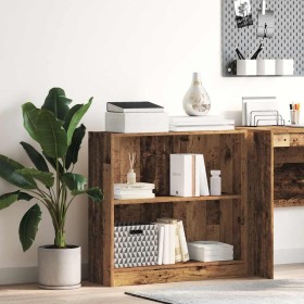 Estantería madera de ingeniería color envejecido 80x24x76 cm en Librerías y estanterías | Comprar online en Foru.es