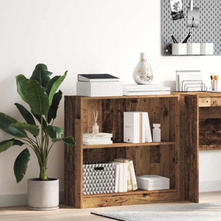 Estantería madera de ingeniería color envejecido 80x24x76 cm en Librerías y estanterías | Comprar online en Foru.es