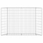 Arriate de gaviones de trapecio acero galvanizado 150x20x100 cm en Macetas y jardineras | Comprar online en Foru.es