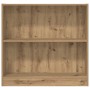 Estantería de madera de ingeniería roble artesanal 80x24x76 cm en Librerías y estanterías | Comprar online en Foru.es