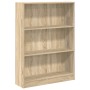 Estantería de madera de ingeniería roble Sonoma 80x24x109 cm en Librerías y estanterías | Comprar online en Foru.es