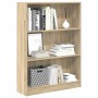 Estantería de madera de ingeniería roble Sonoma 80x24x109 cm en Librerías y estanterías | Comprar online en Foru.es