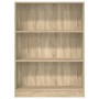 Estantería de madera de ingeniería roble Sonoma 80x24x109 cm en Librerías y estanterías | Comprar online en Foru.es