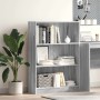Estantería de madera de ingeniería gris Sonoma 80x24x109 cm en Librerías y estanterías | Comprar online en Foru.es
