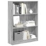 Estantería de madera de ingeniería gris Sonoma 80x24x109 cm en Librerías y estanterías | Comprar online en Foru.es