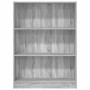 Estantería de madera de ingeniería gris Sonoma 80x24x109 cm en Librerías y estanterías | Comprar online en Foru.es
