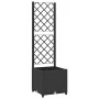 Jardinera con enrejado PP negro 40x40x136 cm de vidaXL, Maceteros y jardineras - Ref: Foro24-318269, Precio: 60,39 €, Descuen...