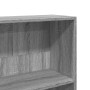 Estantería de madera de ingeniería gris Sonoma 80x24x143 cm en Librerías y estanterías | Comprar online en Foru.es