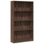 Estantería de madera de ingeniería marrón roble 80x24x143 cm en Librerías y estanterías | Comprar online en Foru.es