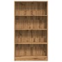 Estantería de madera de ingeniería roble artesanal 80x24x143 cm en Librerías y estanterías | Comprar online en Foru.es