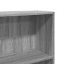 Estantería de madera de ingeniería gris Sonoma 80x24x176 cm en Librerías y estanterías | Comprar online en Foru.es