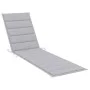 Liegestuhl mit grauem Kissen aus massivem Teakholz von vidaXL, Liegen - Ref: Foro24-3063007, Preis: 296,05 €, Rabatt: %