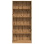Estantería de madera de ingeniería roble artesanal 80x24x176 cm en Librerías y estanterías | Comprar online en Foru.es