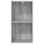 Estantería de madera de ingeniería gris Sonoma 40x30x77 cm en Librerías y estanterías | Comprar online en Foru.es