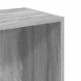 Estantería de madera de ingeniería gris Sonoma 40x30x77 cm en Librerías y estanterías | Comprar online en Foru.es