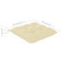 Silla mecedora de madera maciza de teca con cojín blanco crema de vidaXL, Sillas de jardín - Ref: Foro24-3062774, Precio: 165...