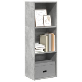 Estantería de madera de ingeniería gris hormigón 40x30x114 cm en Librerías y estanterías | Comprar online en Foru.es