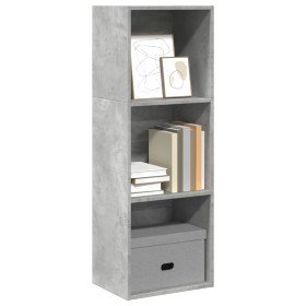 Estantería de madera de ingeniería gris hormigón 40x30x114 cm en Librerías y estanterías | Comprar online en Foru.es