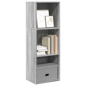 Estantería de madera de ingeniería gris Sonoma 40x30x114 cm en Librerías y estanterías | Comprar online en Foru.es