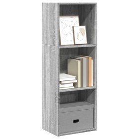 Estantería de madera de ingeniería gris Sonoma 40x30x114 cm en Librerías y estanterías | Comprar online en Foru.es