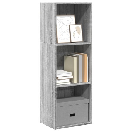 Estantería de madera de ingeniería gris Sonoma 40x30x114 cm en Librerías y estanterías | Comprar online en Foru.es