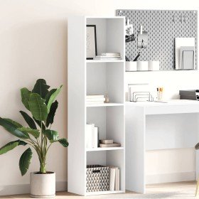 Estantería de madera de ingeniería blanca 40x30x152 cm en Librerías y estanterías | Comprar online en Foru.es