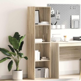 Estantería de madera de ingeniería roble Sonoma 40x30x152 cm en Librerías y estanterías | Comprar online en Foru.es