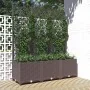 Jardinera con enrejado PP marrón 120x40x136 cm de vidaXL, Maceteros y jardineras - Ref: Foro24-318263, Precio: 106,24 €, Desc...