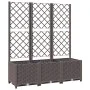 Jardinera con enrejado PP marrón 120x40x136 cm de vidaXL, Maceteros y jardineras - Ref: Foro24-318263, Precio: 106,24 €, Desc...