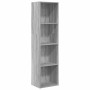 Estantería de madera de ingeniería gris Sonoma 40x30x152 cm en Librerías y estanterías | Comprar online en Foru.es