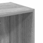 Estantería de madera de ingeniería gris Sonoma 40x30x152 cm en Librerías y estanterías | Comprar online en Foru.es