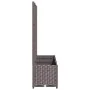 Jardinera con enrejado PP marrón 120x40x136 cm de vidaXL, Maceteros y jardineras - Ref: Foro24-318263, Precio: 106,24 €, Desc...