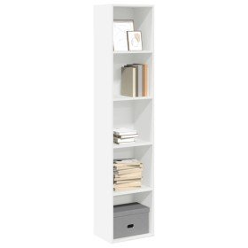 Estantería librería madera de ingeniería blanco 40x30x189 cm en Librerías y estanterías | Comprar online en Foru.es