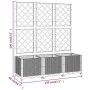 Jardinera con enrejado PP marrón 120x40x136 cm de vidaXL, Maceteros y jardineras - Ref: Foro24-318263, Precio: 106,24 €, Desc...