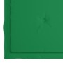 Silla mecedora de madera maciza de teca con cojín verde de vidaXL, Sillas de jardín - Ref: Foro24-3062762, Precio: 160,06 €, ...