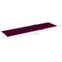 Tumbona con mesa y cojín madera maciza de teca de vidaXL, Tumbonas - Ref: Foro24-3063030, Precio: 311,94 €, Descuento: %