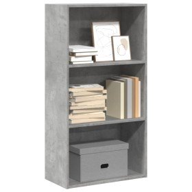 Estantería de madera de ingeniería gris hormigón 60x30x114 cm en Librerías y estanterías | Comprar online en Foru.es
