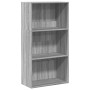 Estantería de madera de ingeniería gris Sonoma 60x30x114 cm en Librerías y estanterías | Comprar online en Foru.es