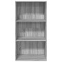 Estantería de madera de ingeniería gris Sonoma 60x30x114 cm en Librerías y estanterías | Comprar online en Foru.es