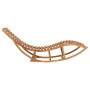Tumbona mecedora con cojín madera maciza de teca de vidaXL, Tumbonas - Ref: Foro24-3063338, Precio: 342,04 €, Descuento: %